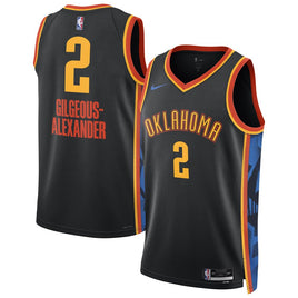 Mens XL  Oklahoma City Thunder Shai Gilgeous-Alexander Black 2024/25 Swingman Player Jersey - City Edition